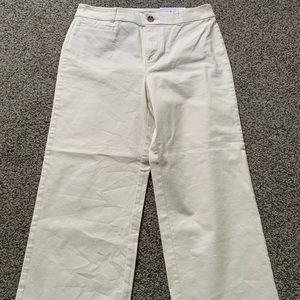 NWT Loft Outlet high rise slim wide leg crop, 8P